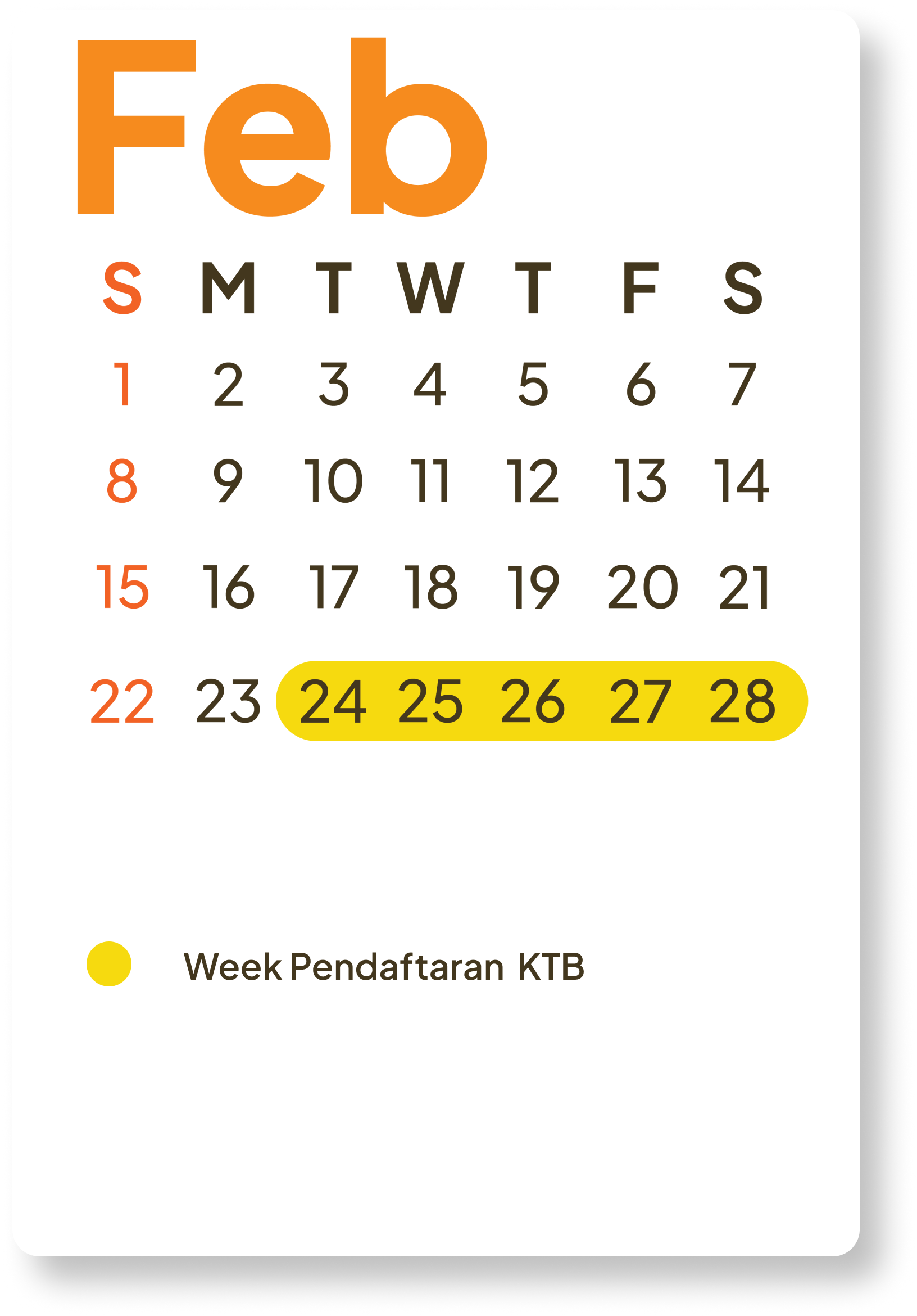 Kalender Februari